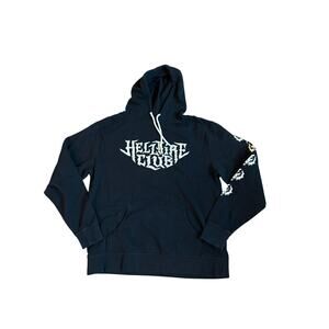 Stranger Things Hellfire Club Hoodie Netflix Black Sweatshirt XL EUC